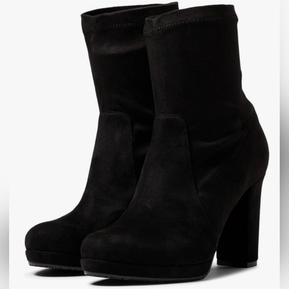 Cordani Black Suede Platform Ankle Boots